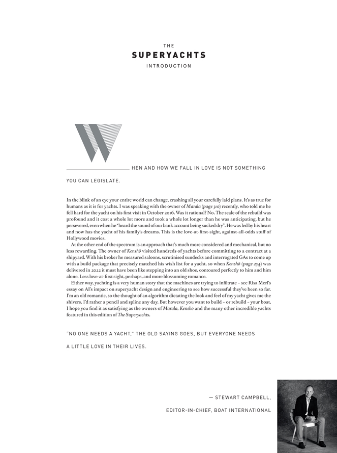 The Superyachts Volume 37 Introduction