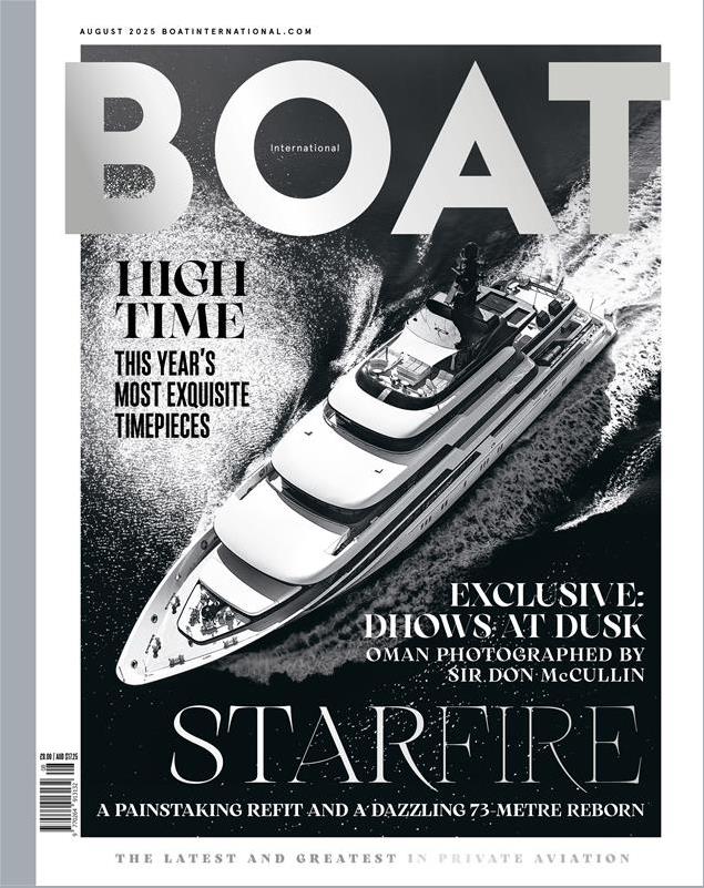 BOAT International August 2025 cover